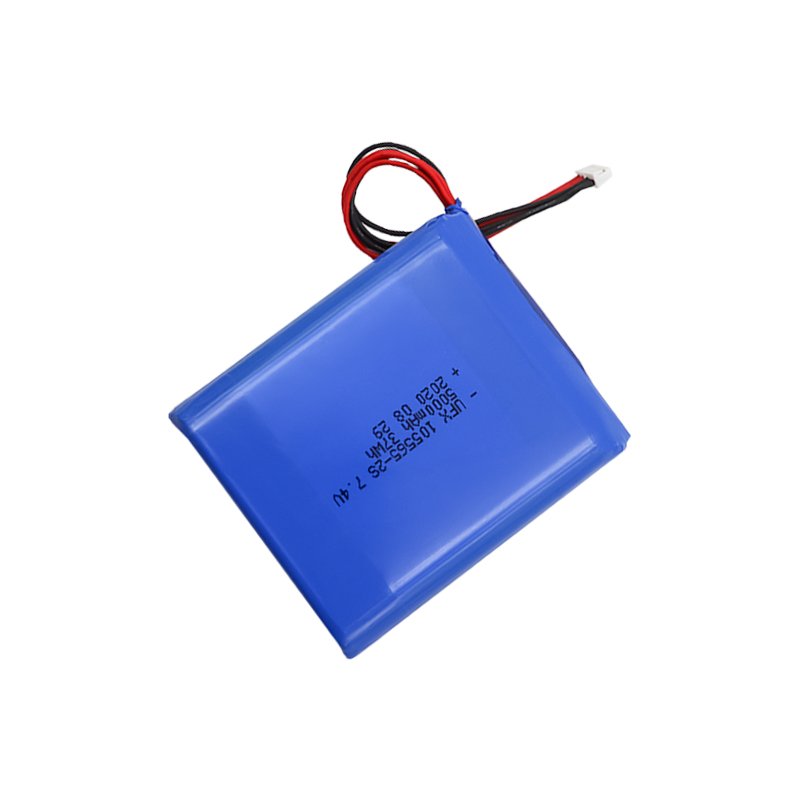 China Polymer Lithium-ion Cell Manufacturer Custom Air Cleaner Battery UFX 105565-2S 5000mAh 7.4V Rechargeable Li-po Battery