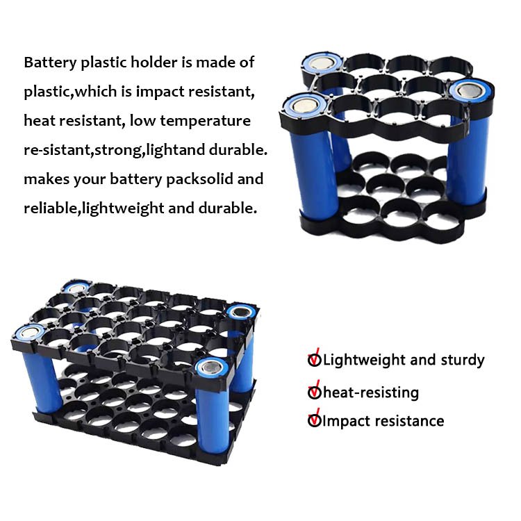 Factory Price ABS Plastic 18650 21700 26650 32650 Battery Accessories Spacers Separators 21700 Holder for Battery Pack