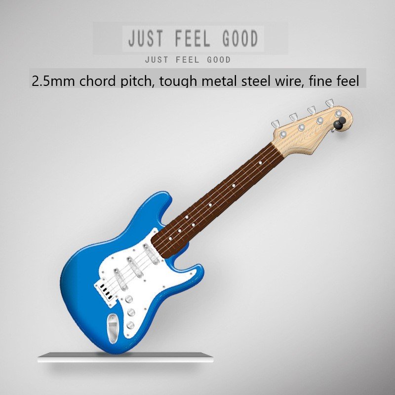 Children's Rock Electric Guitar Toys Multi functional Musical Instruments With Light Can Play Strings Electric Guitar toy music