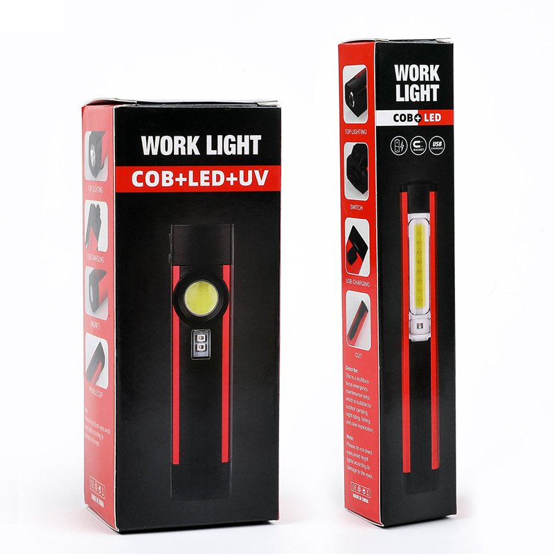 Richall Good Quality Mini Work Light Working Magnetic Rechargeable Cob Led Lamp Field Flood 50W Oval New Worklight