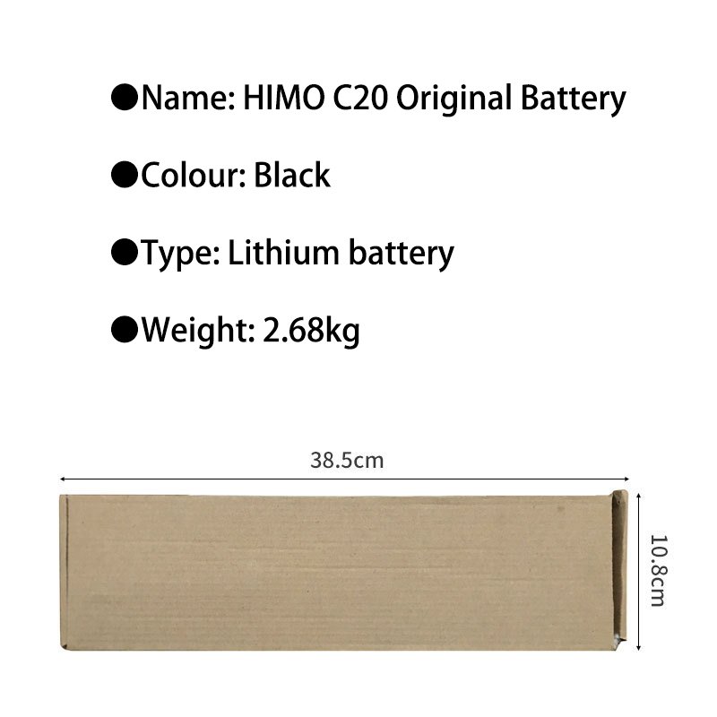 Original Battery For HIMO C20 Electric Bicycle Lithium battery accessories Bike Parts