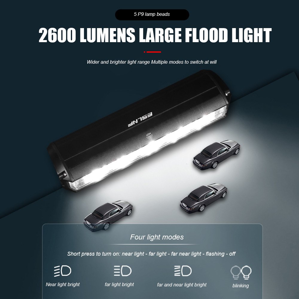 New 2600 Lumen Bicycle Accessories-Aluminum Front Rear Light Set 2600 lm Bike Lights Handlebar Mounting Cycling Bicicletas