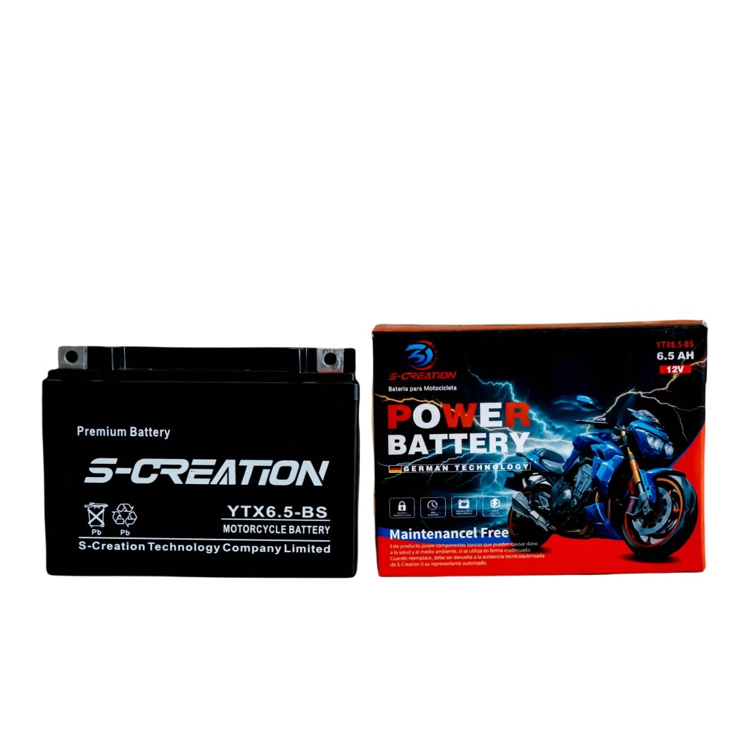 With big promotion Motorcycle Battery high performance factory price Maintenance Free 12V 6.5Ah battery
