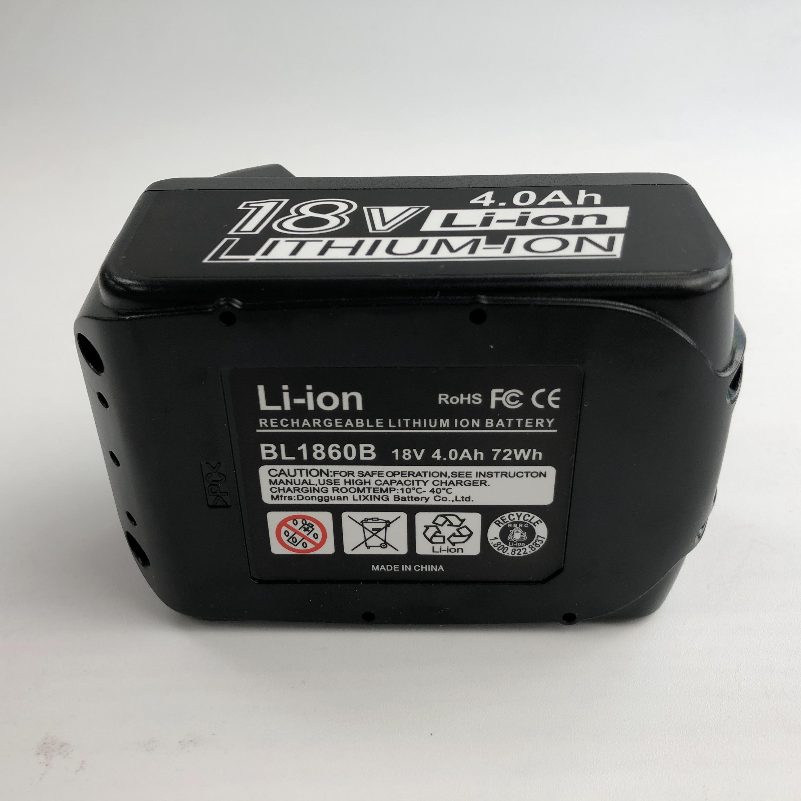 Rechargeable Lithium ion 3.0AH 4.0ah 5.0ah for Ma kita 18v Battery BL1840 BL1850 BL1830B BL1860B BL1013 BL1021B BL1040B