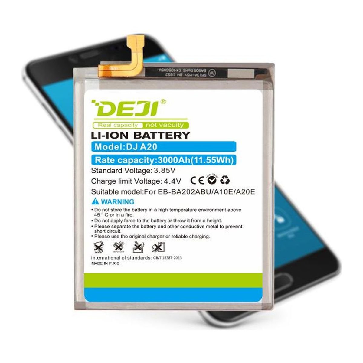 Smartphone Replacement accessories Digital Batteries For Samsung Galaxy A10E A20E A202F EB-BA202ABU refurbished battery