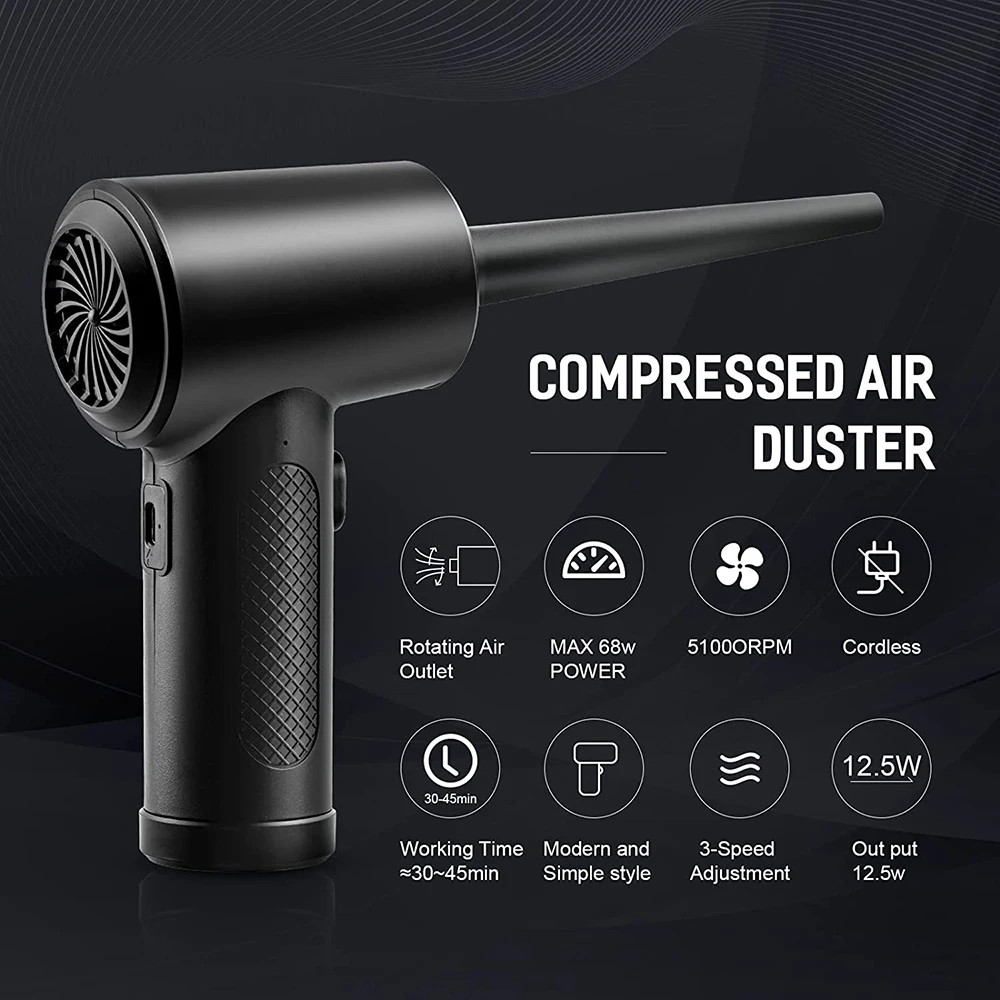 Multi-functional wireless electric dust blower cordless air dusterc computer accessory Easy to carry used outdoors air duster