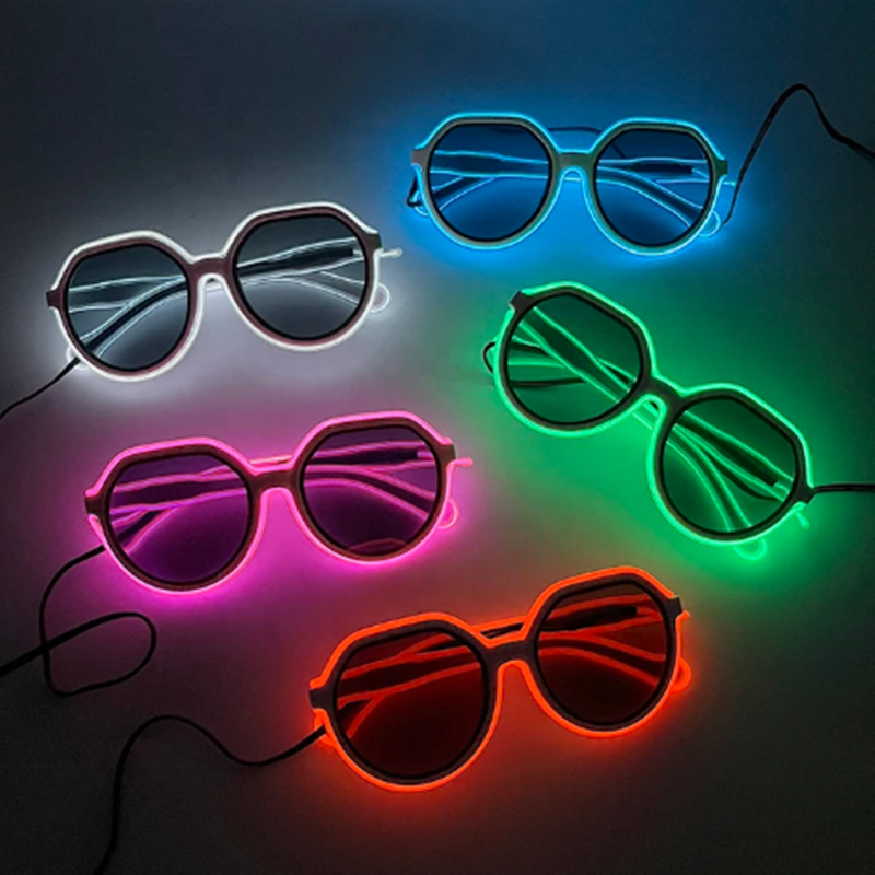 NEW Led Sunglasses Lights Rave Parties Glowing Glasses with Led Light Up Glasses Wedding Party Accessories