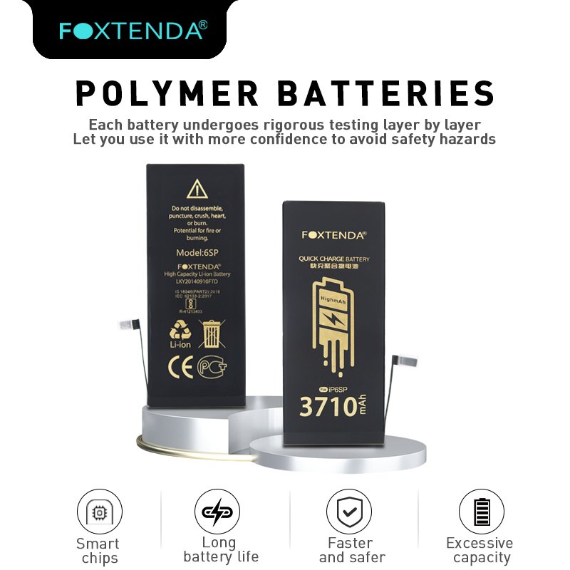 FoxTenDa battery phone accessory batteries for iphone phone 6sp 6s plus 3710mAh Real capacity
