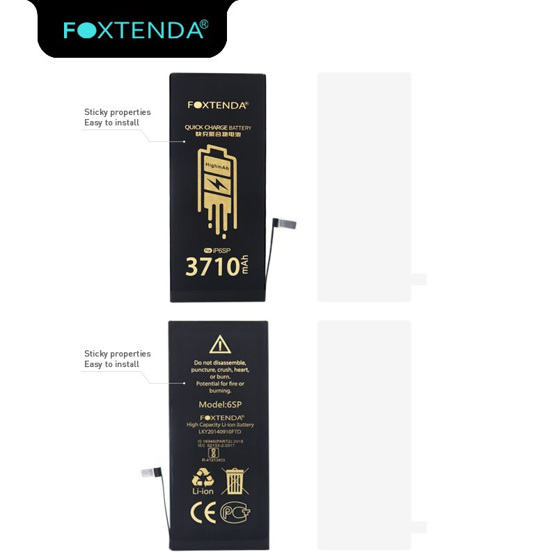 FoxTenDa battery phone accessory batteries for iphone phone 6sp 6s plus 3710mAh Real capacity