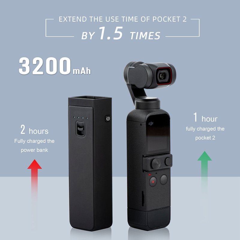 STARTRC Upgrade Battery Charger holding charging Power bank belt for DJI OSMO POCKET 2 Camera Accessories