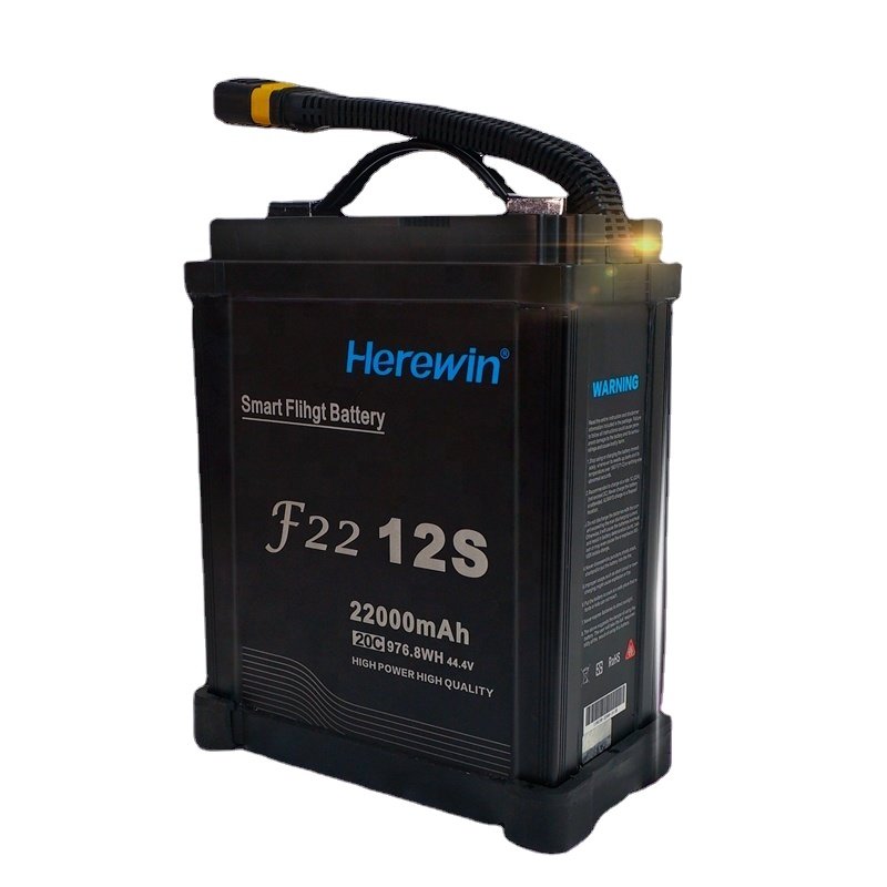 Herewin 12s 22000mah smart agriculture drone spray Li-Ion Battery Pack Lithium Battery Cell 3.7V For drone