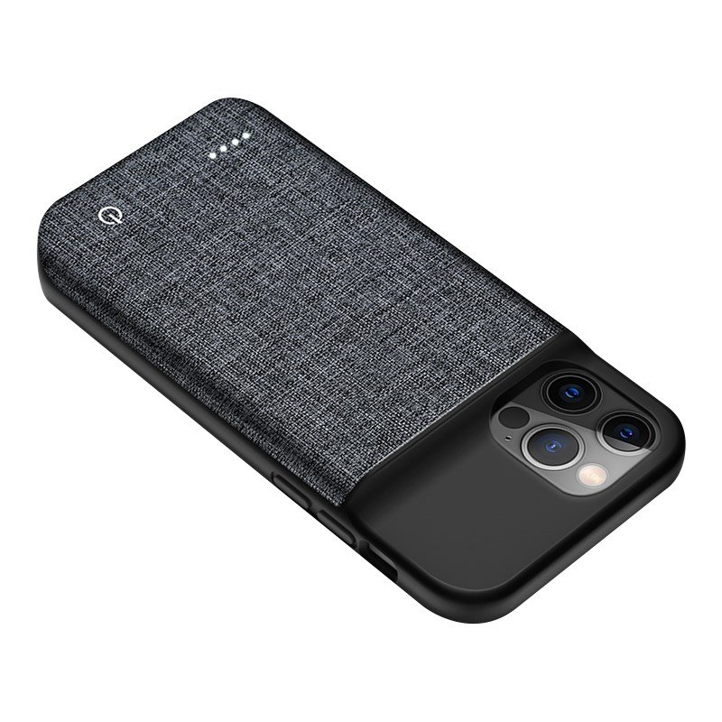 Wireless charging 6800mAh battery case Oxford Cloth Portable battery for iPhone 15 14 13 12 11 Pro Max for iPhone X XR XS Max