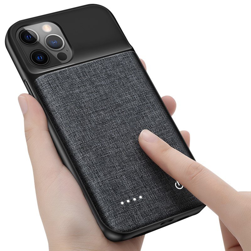 Wireless charging 6800mAh battery case Oxford Cloth Portable battery for iPhone 15 14 13 12 11 Pro Max for iPhone X XR XS Max