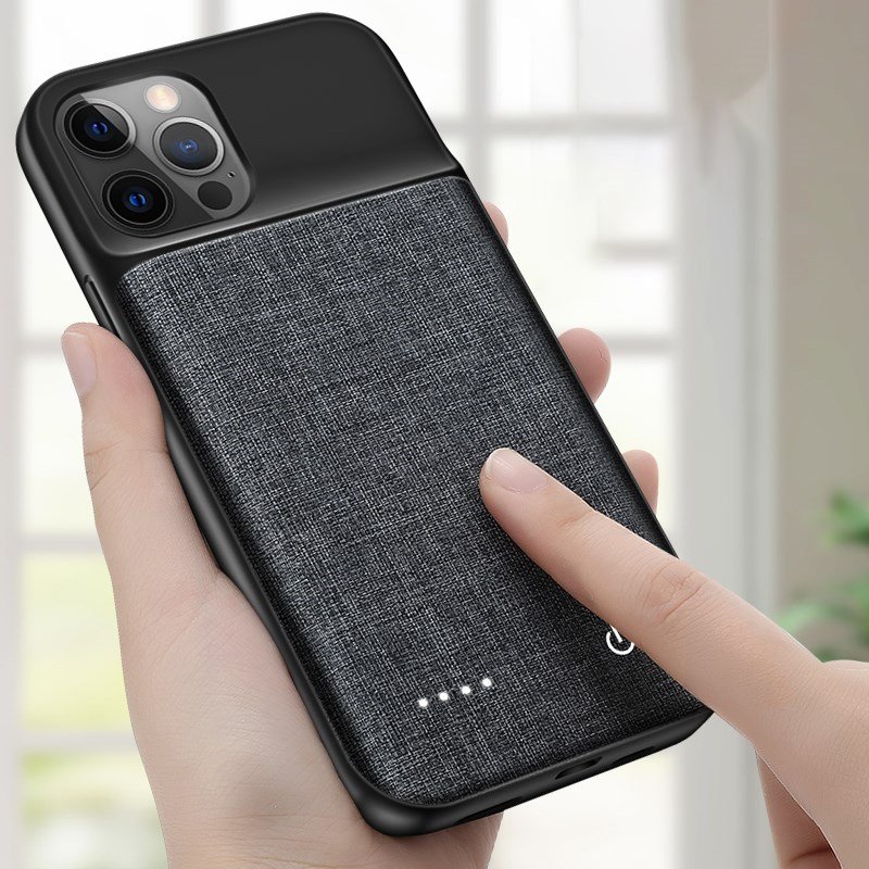 Wireless charging 6800mAh battery case Oxford Cloth Portable battery for iPhone 15 14 13 12 11 Pro Max for iPhone X XR XS Max