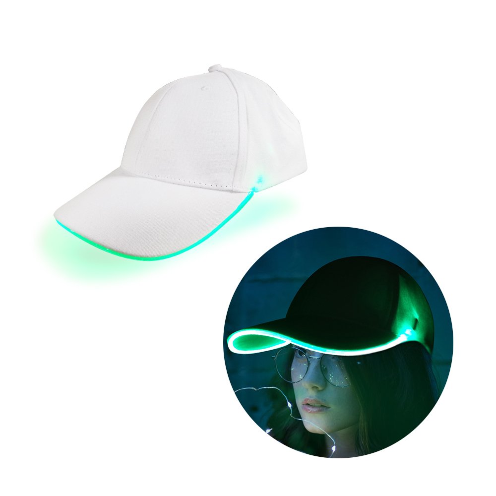 Festival Club Stage Hip-hop Performance Flash Glow Party Hat Rave Accessories LED Hat Light Up Baseball Cap