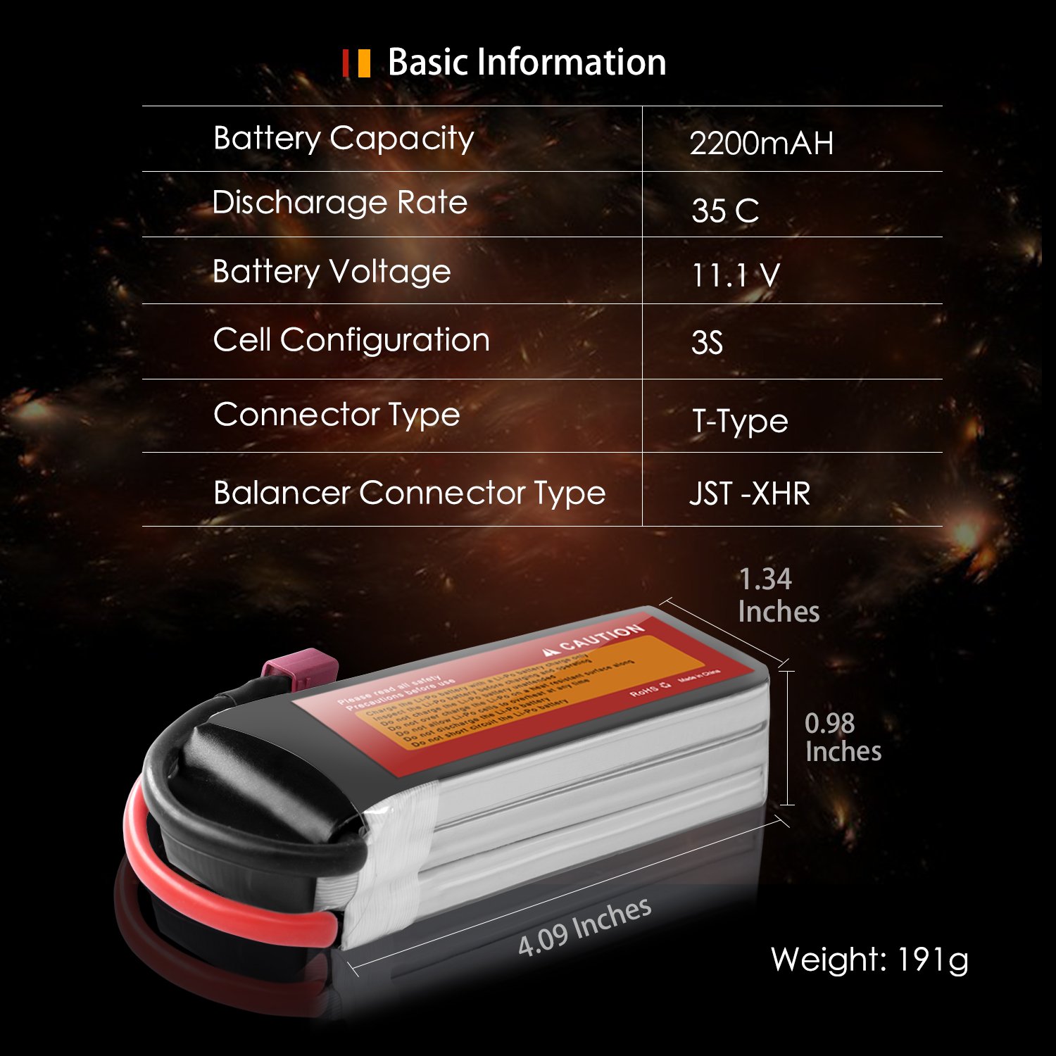 RC LiPo Battery 2200mah 40C 60C 80C 100C 120C 2S 3S 4S 5S 6S