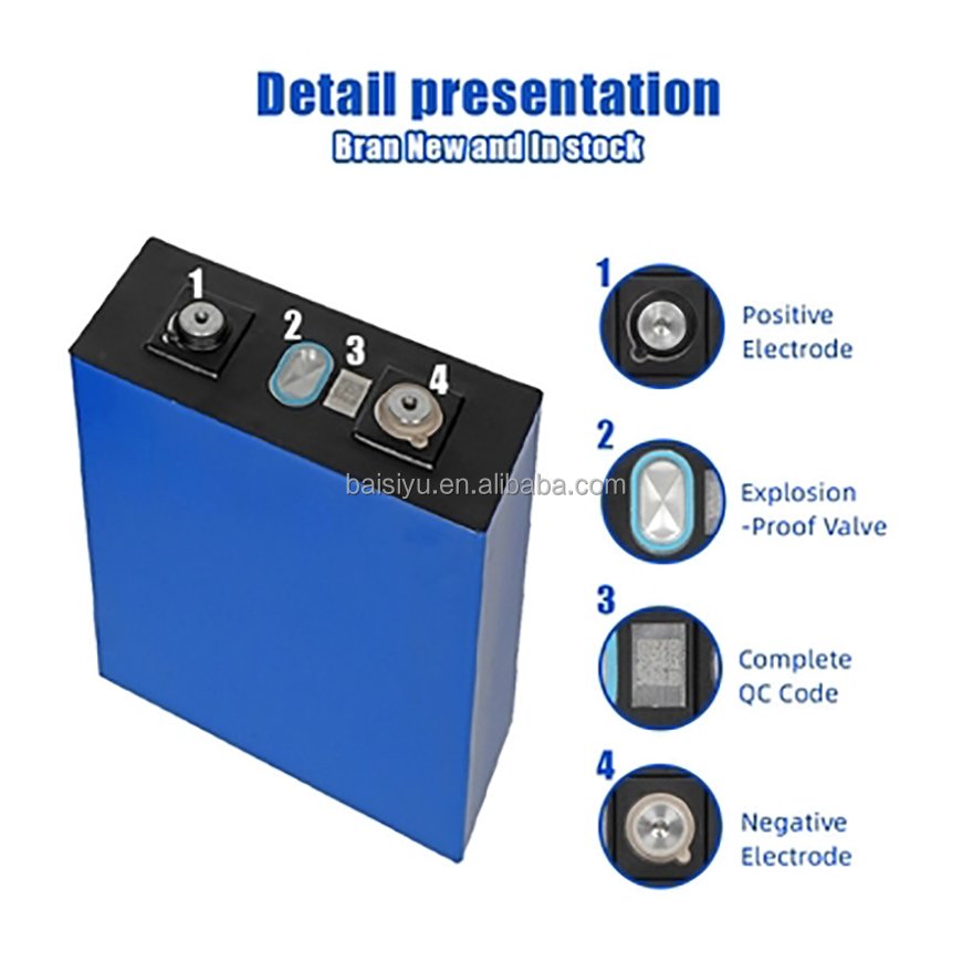 2024 Class A 202AH Lishen 3.2V 202 Ah 200Ah 210AH LiFePO4 Prismatic Rechargeable Cells For Solar ESS EV Car Accessories