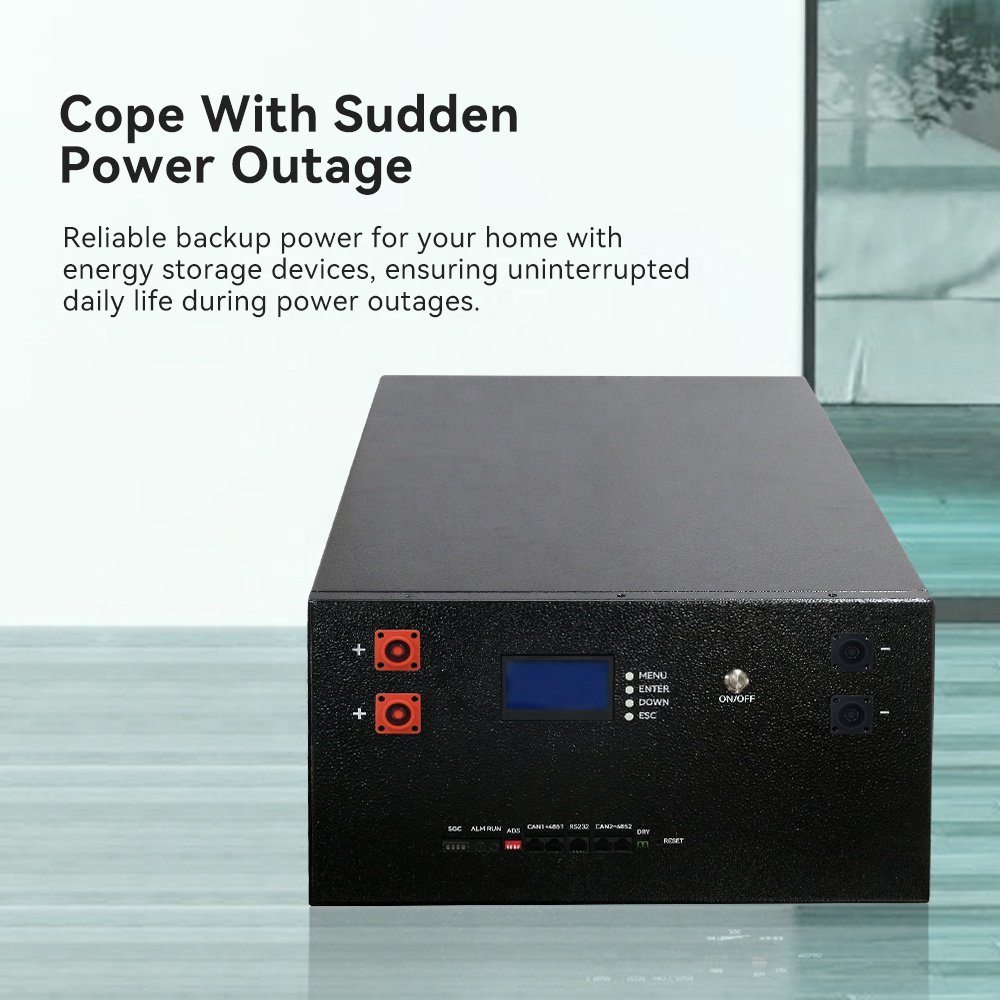 Eu Hot Sell Lithium Ion Metal DIY Box 16S 51.2V 280Ah Lifepo4 Battery Case For Energy Storage With JK BMS