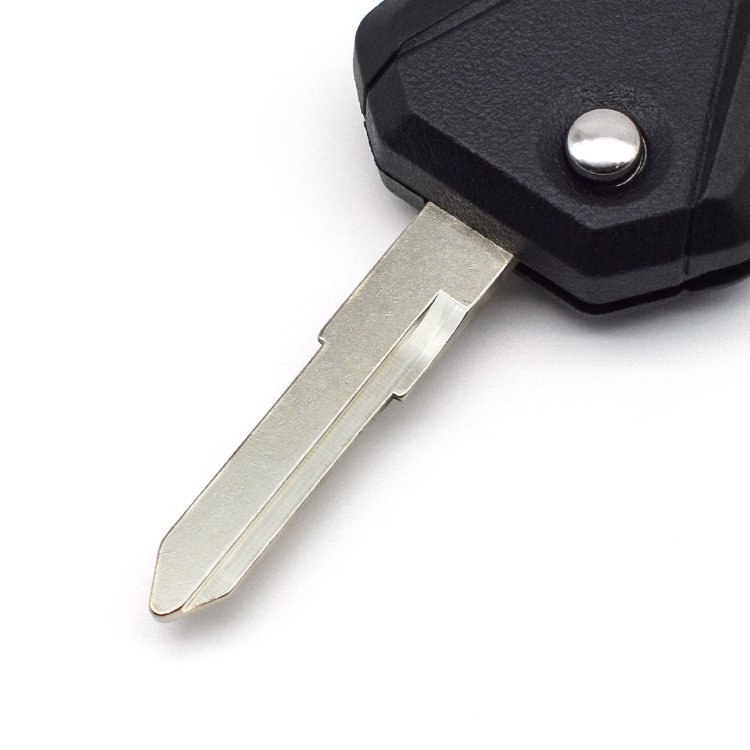 factory Motorcycle Steel Blank Blade Key Left Slot Scooter Uncut Folding Flip Key cover for Motorbike Accessories