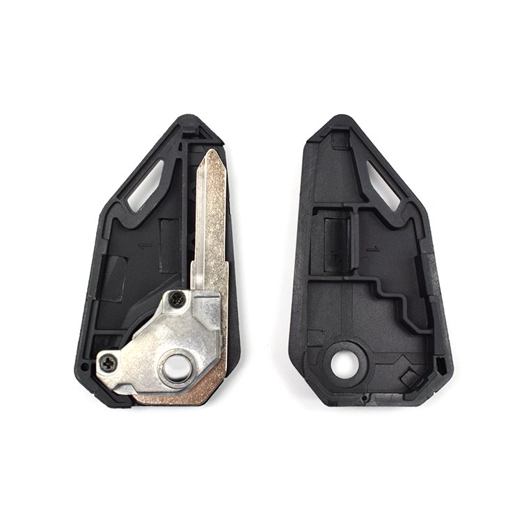 factory Motorcycle Steel Blank Blade Key Left Slot Scooter Uncut Folding Flip Key cover for Motorbike Accessories