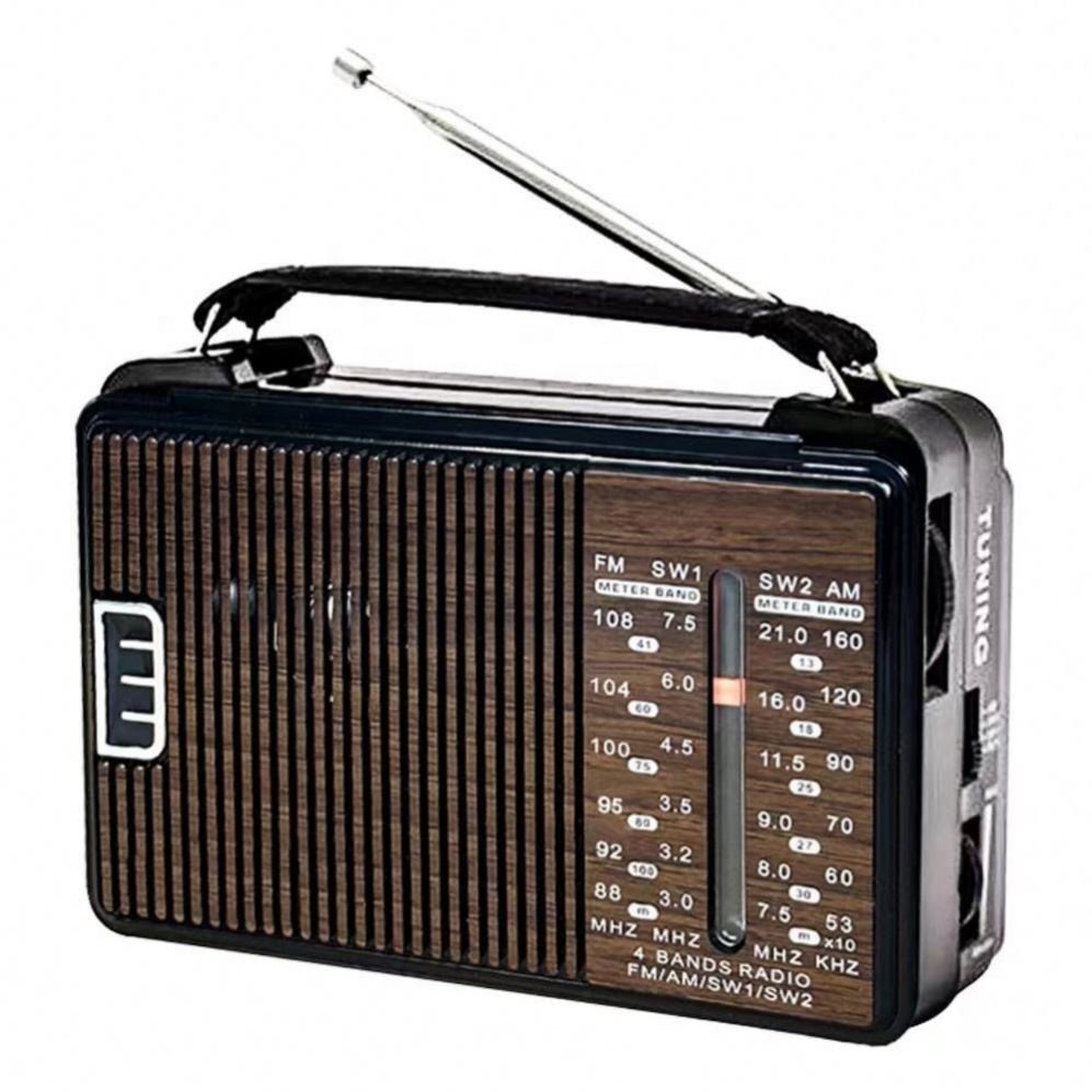 Factory price 2024 Foreign Trade Export Model Am/Fm/Sw Pluggable Radio Muitiband With Usb Solar Charging Retro Wholesale