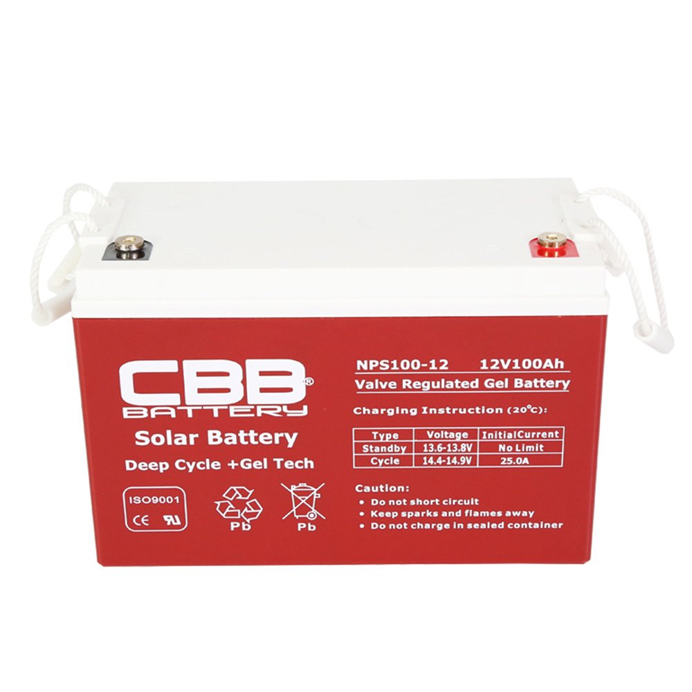12V Deep Cycle Gel Battery 100ah 150ah 200ah with Long Cycling Life Solar Power System Grid Telecommunications UPS Application