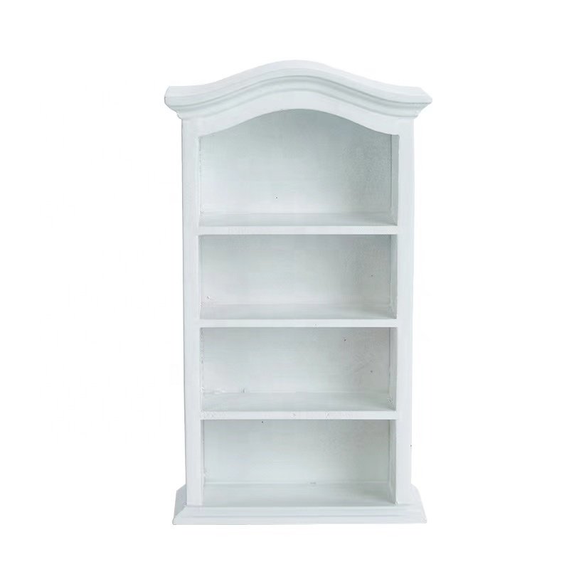 dollhouse mini furniture accessories miniature simulation display arc top collection wine cabinet bookcase