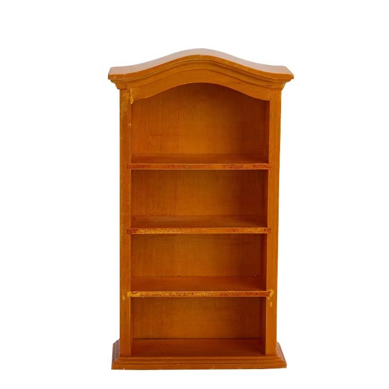dollhouse mini furniture accessories miniature simulation display arc top collection wine cabinet bookcase