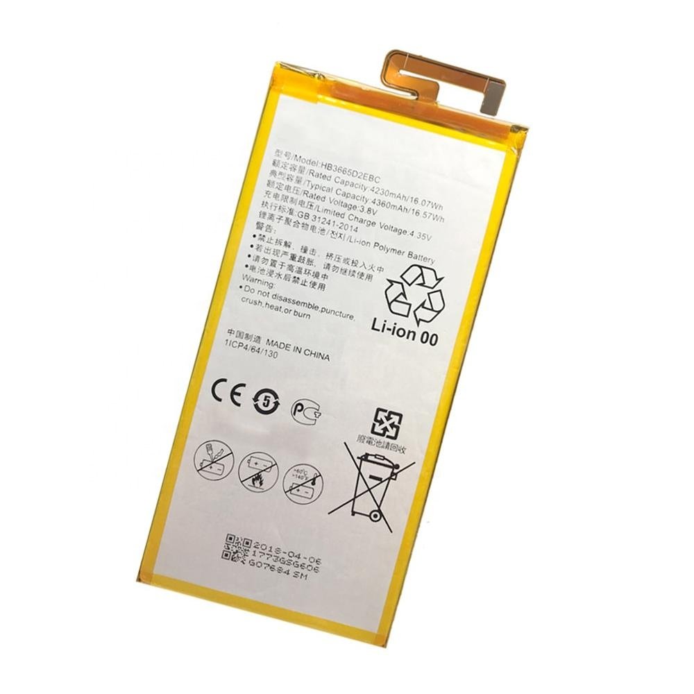 mobiles accessories HB3665D2EBC battery for Huawei P8 Max DAV702 PLE703 digital batteries