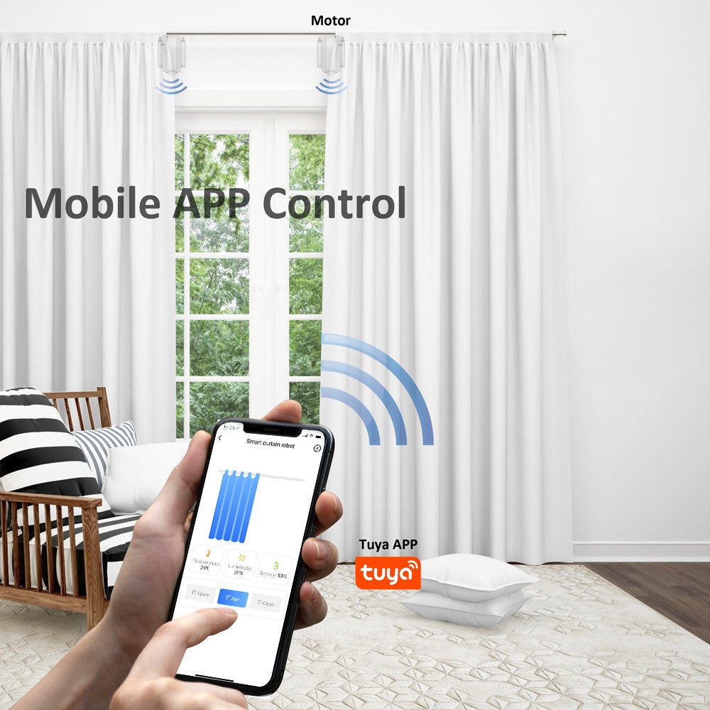 Automatic curtain machine smart blue tooth without track installation curtain switch bot