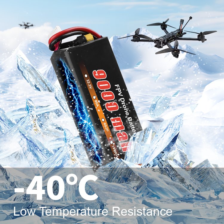 Molicel Battery 6S2P P45B 9000MAH 10C temperature resistance -40 degrees Celsius Racing Drone Fpv Carbon Drone Drone Aircraft