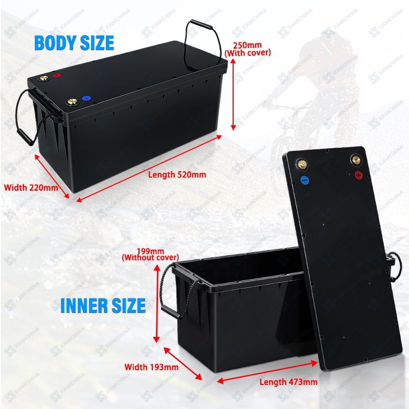 China stock Plastic Injection Car Mould Empty Lithium Small Abs Battery Box battery accessories 300A Energy Storage