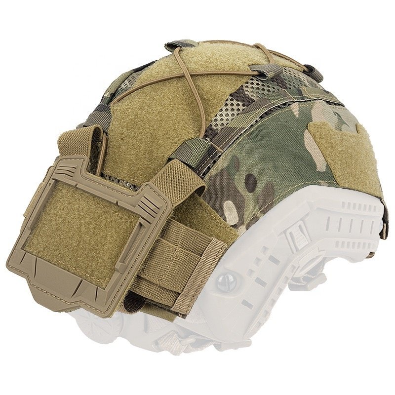 Tactical Accessories Helmet Cover with Battery Pouch Weight Balanced Pouch For Maritime Fast Helmet L/XL