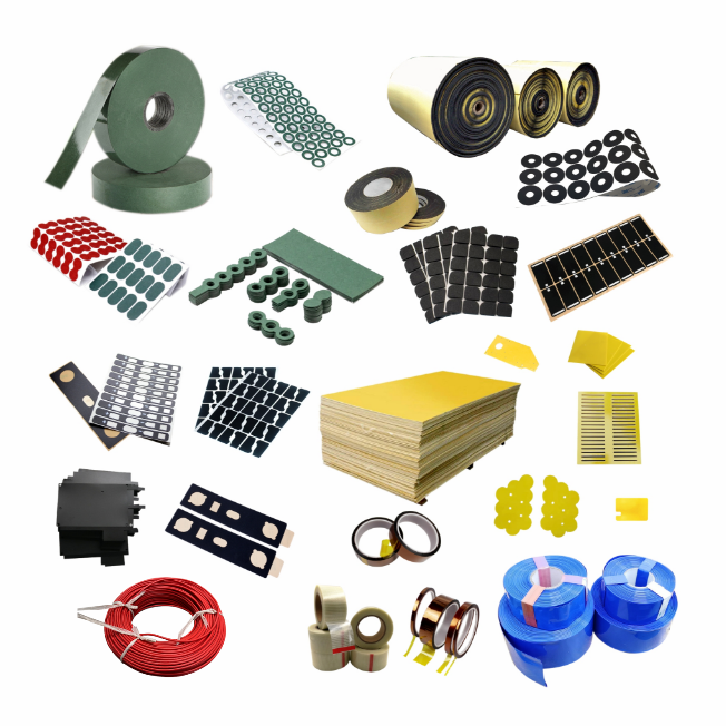Battery pack accessories matched insulation paper epoxy board silicone wire PVC shrink cover high-temperature resistant tape
