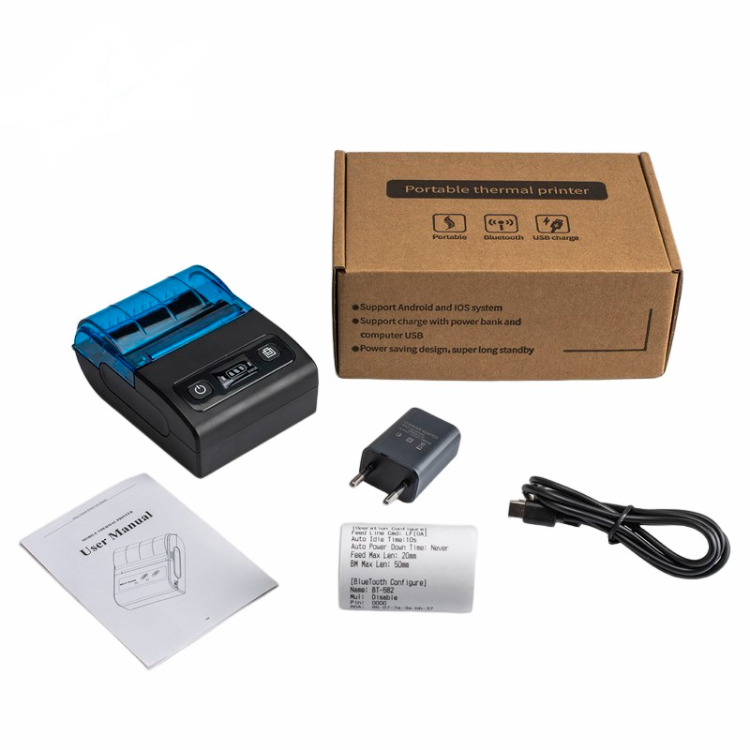 58mm Portable Thermal Blue tooth Mobile Printer Mini Android Printer Handheld