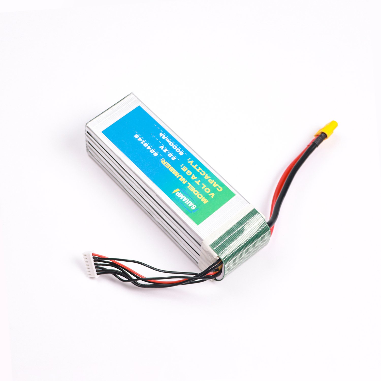 SAHAMP Manufacturer High-Capacity 5000mAh 22.2V Lithium Polymer Drone Battery Prismatic Size 4.2V Charging Voltage for Toys