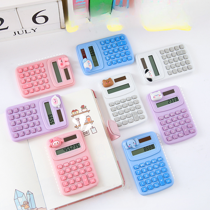 School Supplies Cartoon Mini Calculator Portable Student Office Small Computer Learning Stationery Wholesale