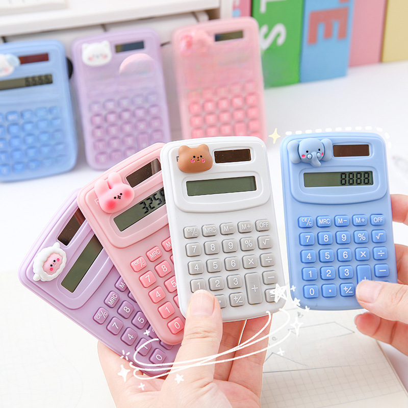 School Supplies Cartoon Mini Calculator Portable Student Office Small Computer Learning Stationery Wholesale