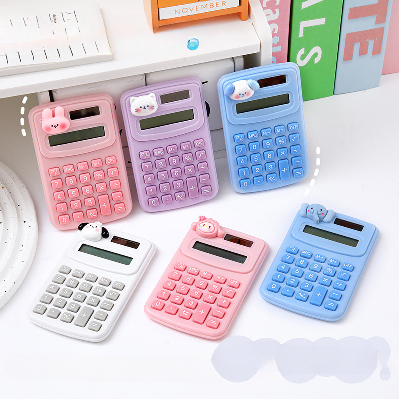 School Supplies Cartoon Mini Calculator Portable Student Office Small Computer Learning Stationery Wholesale