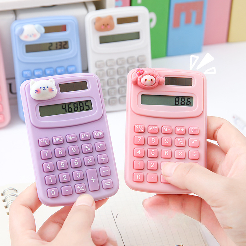 School Supplies Cartoon Mini Calculator Portable Student Office Small Computer Learning Stationery Wholesale