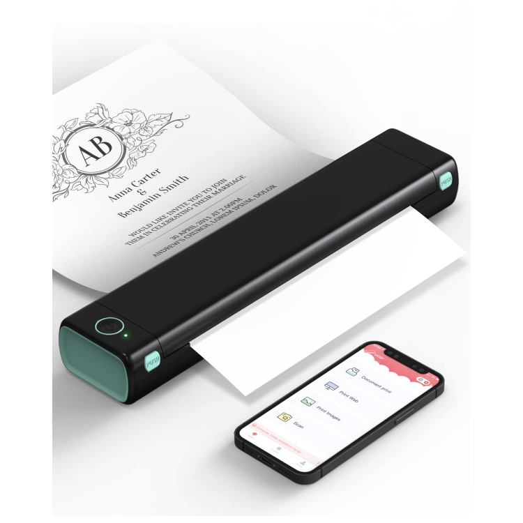 Phomemo M08f Small Mini Homework Paper Ink-free Office Portable Hd A4 Error Printer
