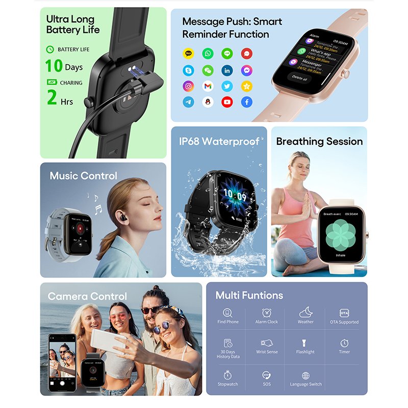 2319A d8 smart watch hk9 pro plus yd5 smartwatch metal bracelet rubber watch smart