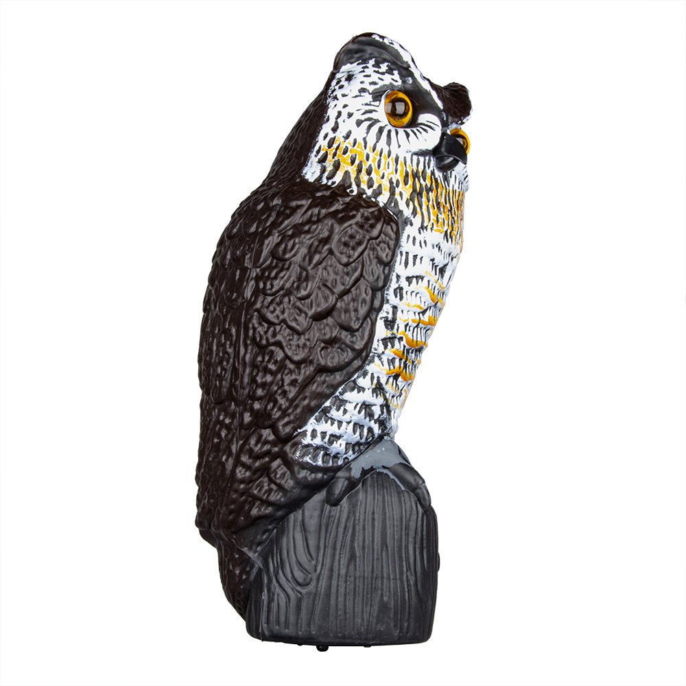 Ningbo scarecrow garden accessory eco-friendly plastic solar rechargeable PIR sensor motion activated bird repellent