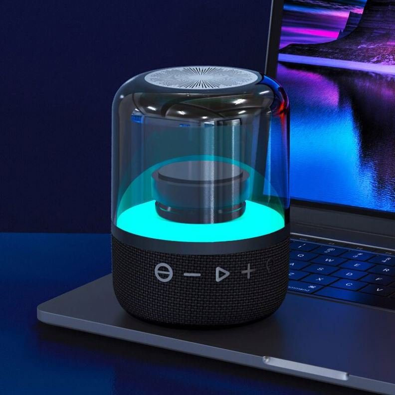 Mobile phone accessories 2023 New Arrival Fashion Waterproof Portable Wireless Blue tooth Speaker 8W Stereo Sound Mini Blue tooth Speaker with RGB Light