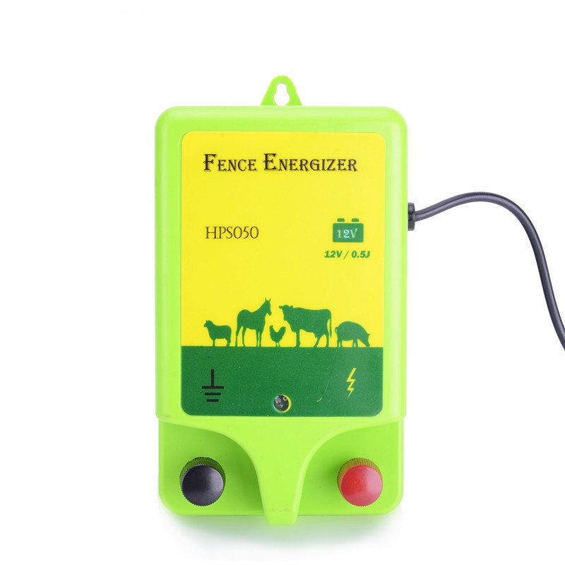 12v waterproof pasture plastic battery security dc 1 joule electric fence energizer for animal for cattle livestock