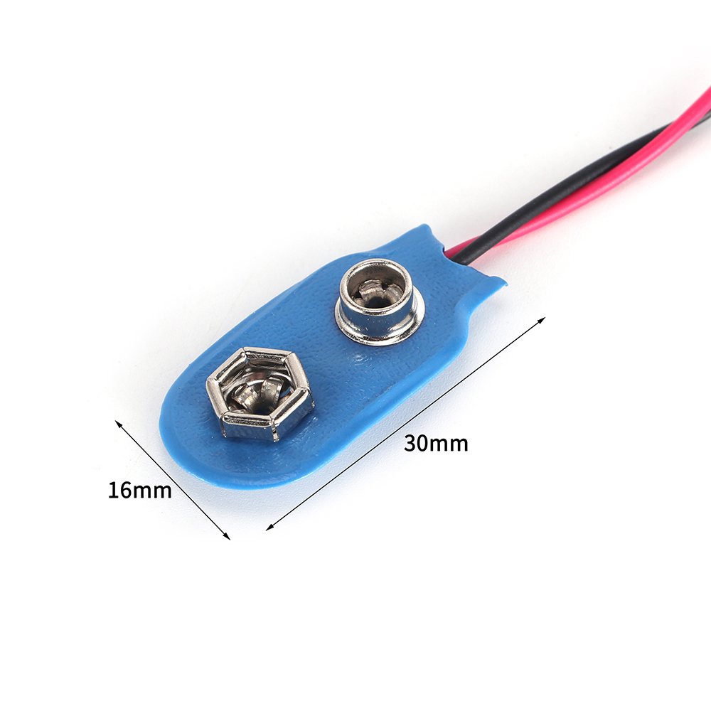9V Battery Snap Meter for Electronic Toy Equipment Installation Cost-Effective Battery Accessories