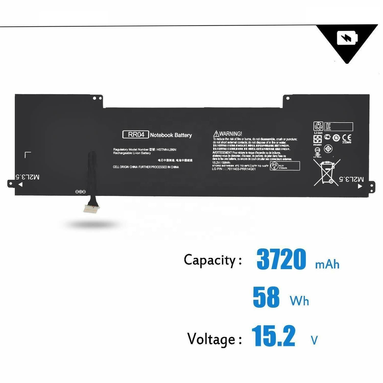 RR04XL RR04 Battery For HP Omen 15-5000 15-5014TX 15-5016TX 15-5209TX 778951-421 15.2V 58Wh Notebook battery