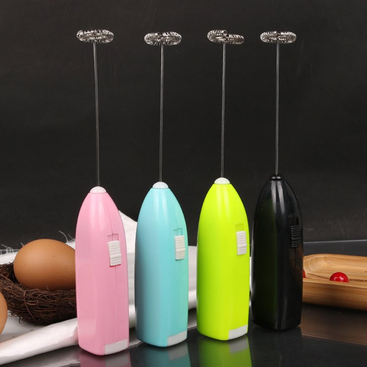 Portable Automatic Battery Operated Egg Beater Powerful Whisk Handheld Foam Maker Blender Mini Electric Milk Frother for Coffee