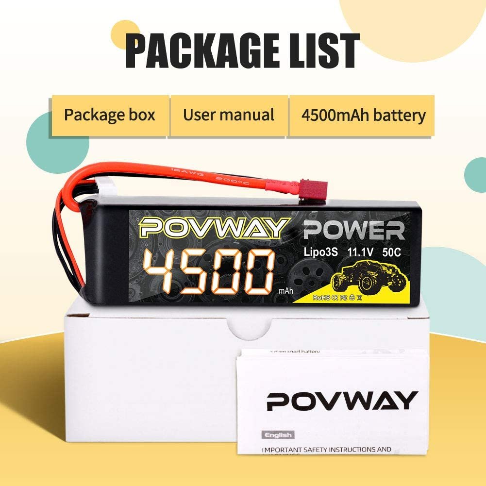 Top supplier OEM RC Toys Lipo Battery 1100mAh 1300mAh 1500mAh 1800mAh 4500mAh 11.1V 3S 50C Li-polymer