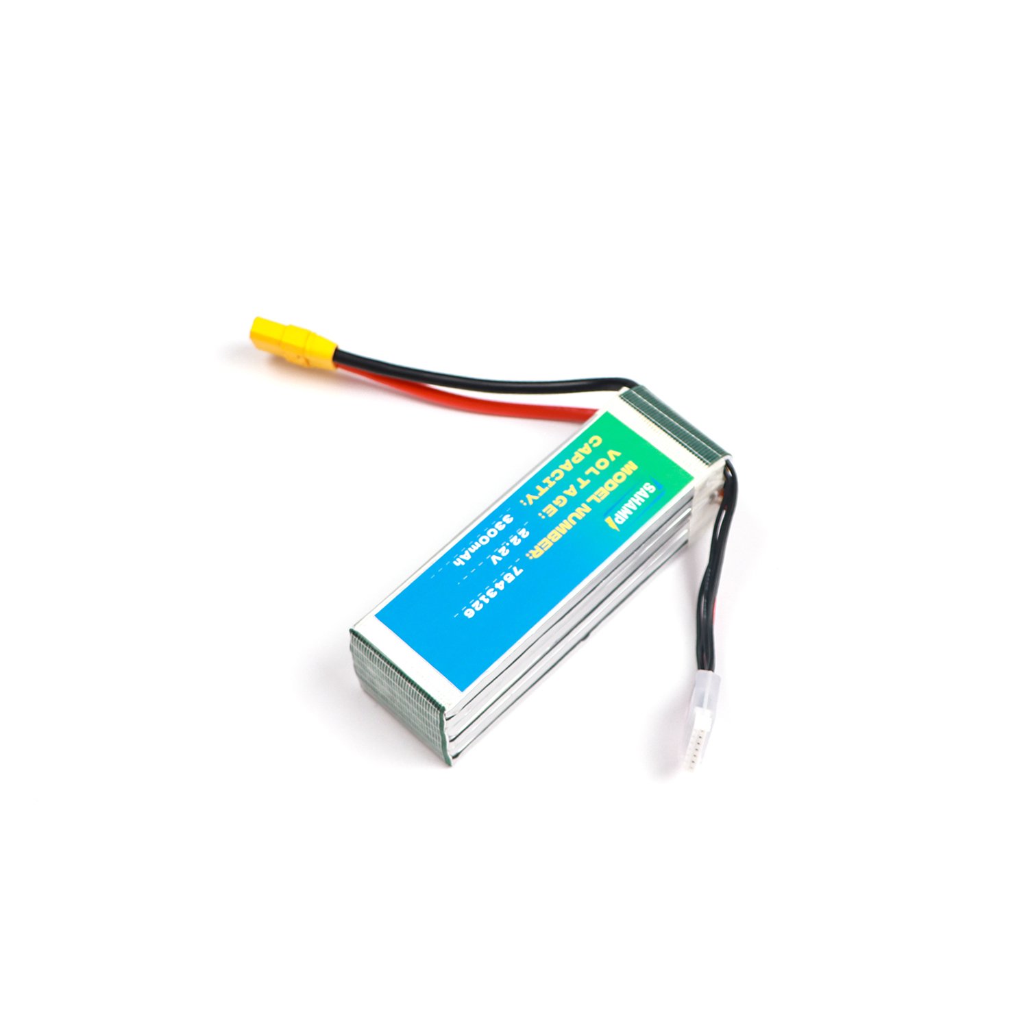 SAHAMP High-Power 22.2V 3300mAh Intelligent Drone Battery Pack 7543126 Cell Size LCO Anode Material Electric Vehicles Farm